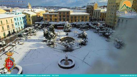 Campobasso con la neve questa mattina