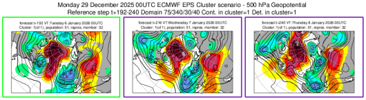 Cluster scenario 6-8 gennaio