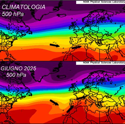 confronto a 500 hPa