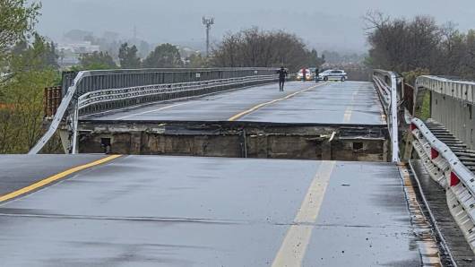 Crollo del ponte sul Trigno (Fonte Chieti Today)