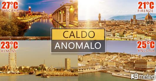  Cronaca meteo: 1 dicembre con caldo record su diverse aree del Centrosud
