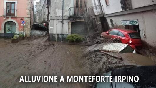 Cronaca meteo diretta: alluvione a Monteforte Irpino - Fonte immagini Sarno Notizie