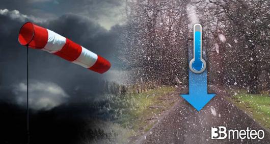 Cronaca meteo, irrompe il freddo dalla Russia, venti forti. crollo delle temperature e neve fino a bassa quota