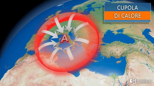 cupola di calore, genesi di una ondata di caldo eccezionale