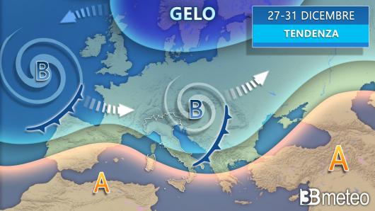 Dopo Natale e Santo Stefano tra alta pressione e nuovi fronti atlantici