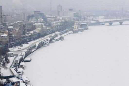 Europa ghiacciata (nella foto Kiev)