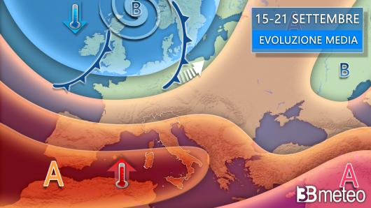 Evoluzione media 15-21 settembre