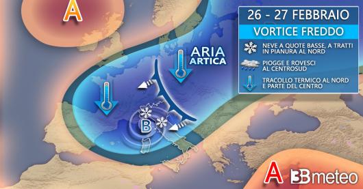 Evoluzione meteo 26-27 febbraio