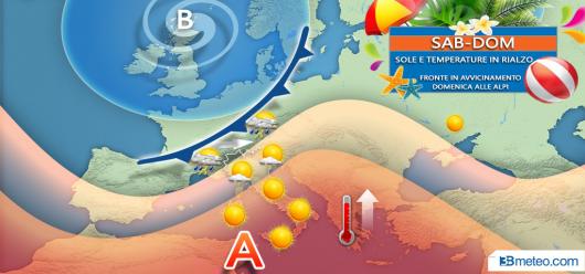 Evoluzione meteo per il weekend