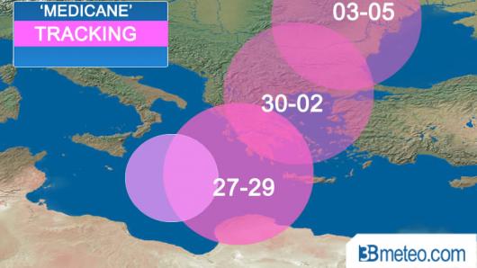 evoluzione possibile del medicane