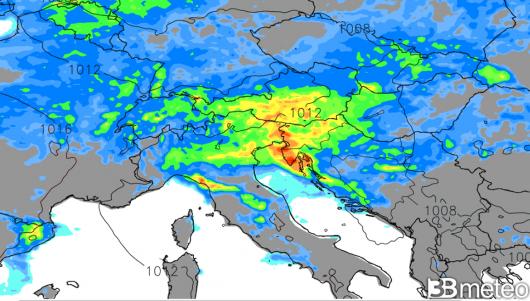 fenomeni intensi attesi al Nord
