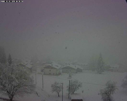 Fitta nevicata a Forni di Sopra