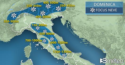 Focus meteo domenica