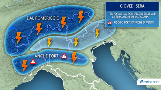 Focus temporali giovedì sera