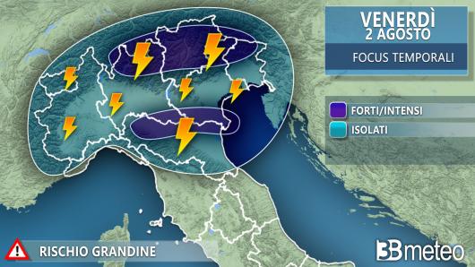 Focus temporali venerdì 2 agosto