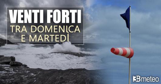 Forti venti e mareggiate tra domenica e l'inizio della prossima settimana