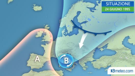 Giugno 1995: freddo anomalo dalla Russia.