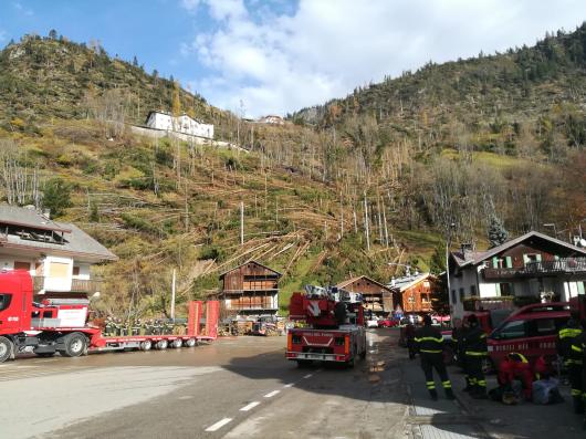 Gli effetti di Vaia ad Allaghe