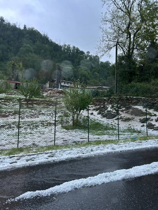 Grandinate già in atto in Brianza. Calco