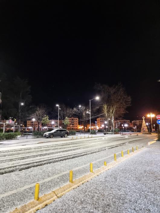 Graupel a Casarza Ligure