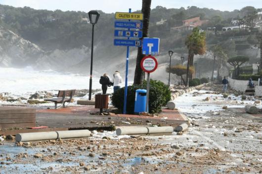 I danni della mareggiata a Xabia. (Foto di: Ajuntament de Xábia / Facebook)