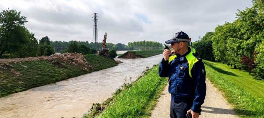 Il Canale Muson dei Sassi nel punto in cui ha rotto gli argini (Fonte immagine: Padova Oggi)