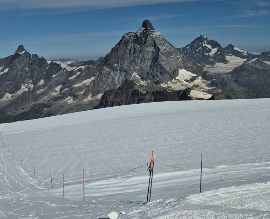 Il Cervino e il ghiacciaio di Plateau Rosa