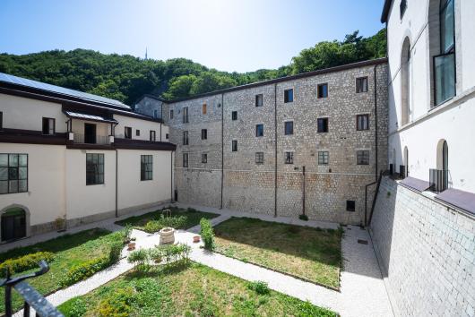 Il chiostro del Santuario