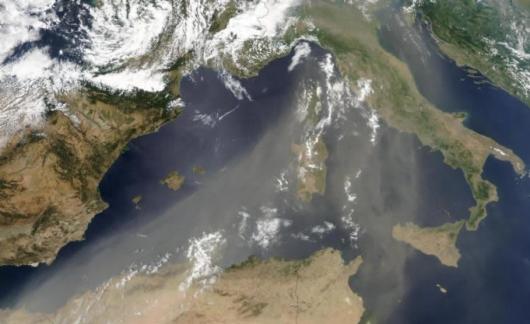 Il pulviscolo sahariano arrivato sull'Italia