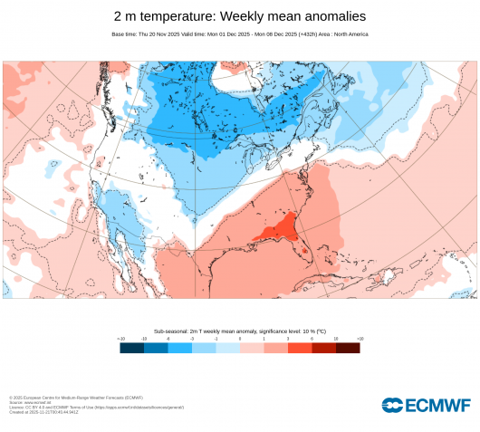 il segnale freddo è presente in maniera decisa per tutto dicembre