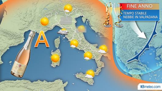 Il tempo atteso negli ultimi giorni del 2018