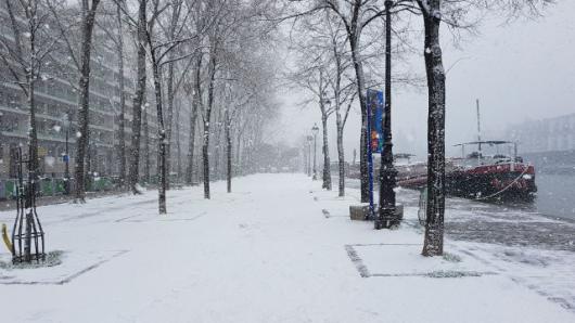 Il ungo Senna durante la nevicata