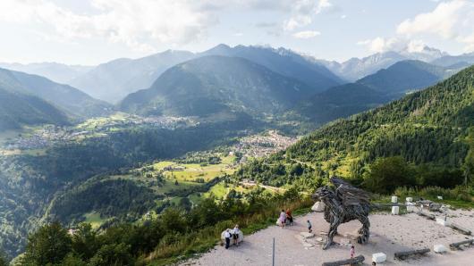 Immagine aerea con il drone