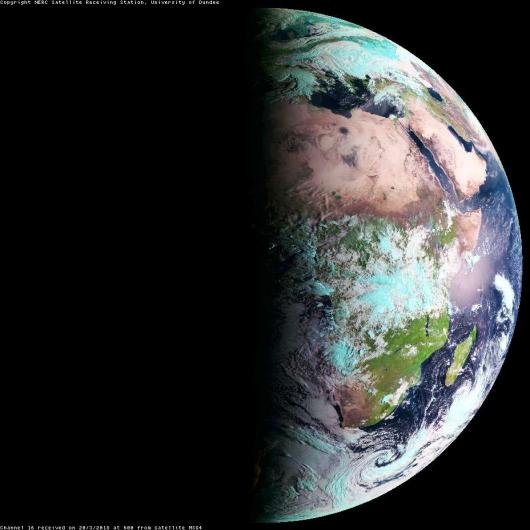 Immagine dal satellite del 20/03/2018