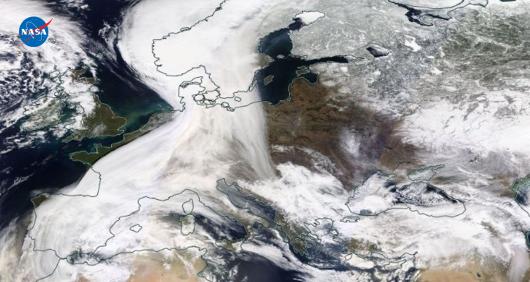 Immagine sat nel visibile dell'ora di pranzo