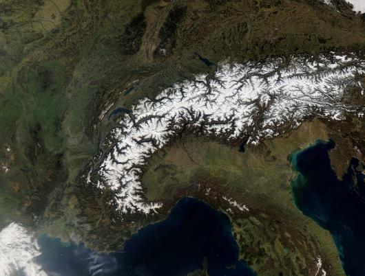 Immagine satellitare di marzo 2021