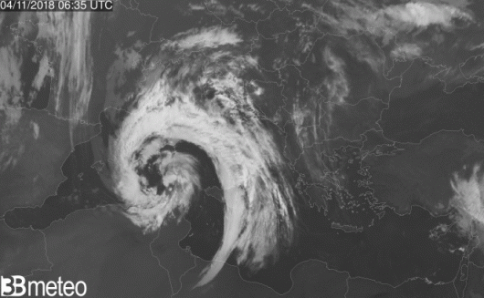 Immagine satellite domenica mattina