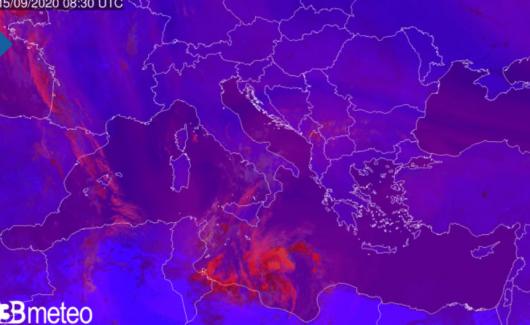immagine satellite Mediterraneo