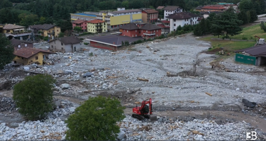 Immagini dell'alluvione in Valcamonica
