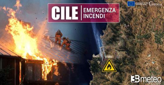 Incendi devastanti in Cile