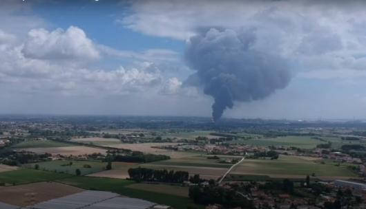 Incendio a Porto Marghera
