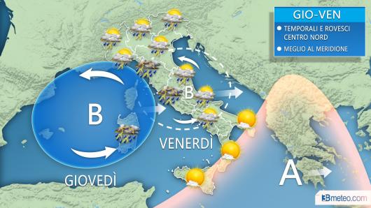 Instabilità tra giovedì e venerdì