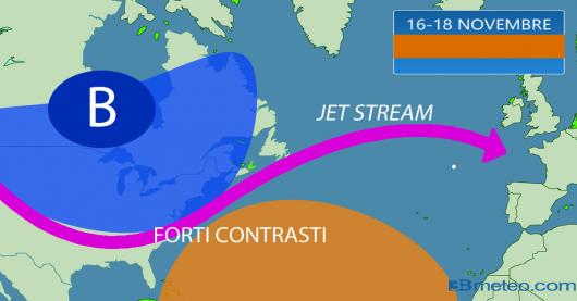 jet stream, situazione attesa