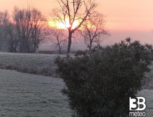 L'alba di oggi a Sermide (MN)