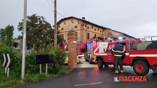 L'azienda agricola dove è crollato il muro responsabile della vittima a Besenzone. Fonte Il Piacenza