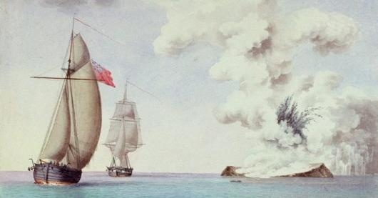 L'isola Ferdinandea 1831