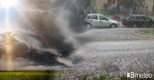 L'ondata di caldo africano sarà seguita da forti temporali e anche grandine