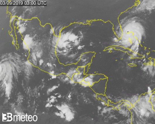 L'uragano Dorian visto dai nostri satelliti