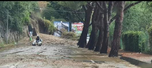 La frana a Messina (fonte: Tempo Stretto)