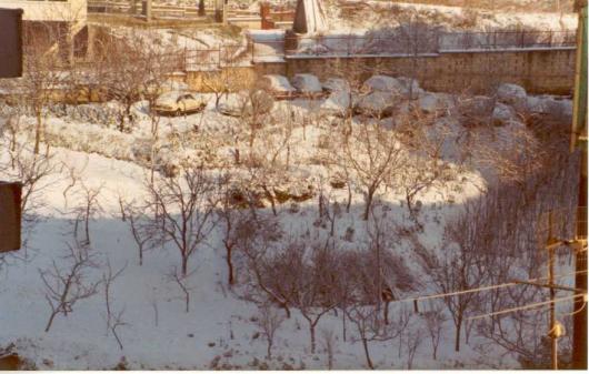 La neve al Vomero a Napoli